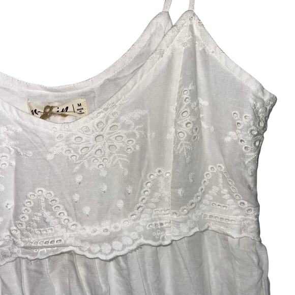 Mini Dress Boho Embroidered Eyelet Romantic - Picture 4 of 10
